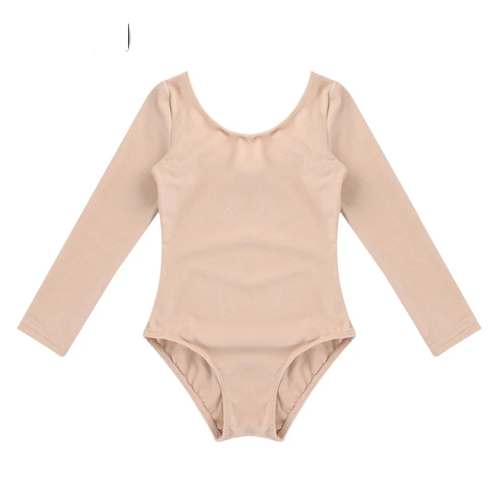 

Girls Ballet Bodysuit Long Sleeve Ballet Dancer Leotard Turnpakje Costumes Gymnastic Swimsuit for Kids Dance Class Ballerina