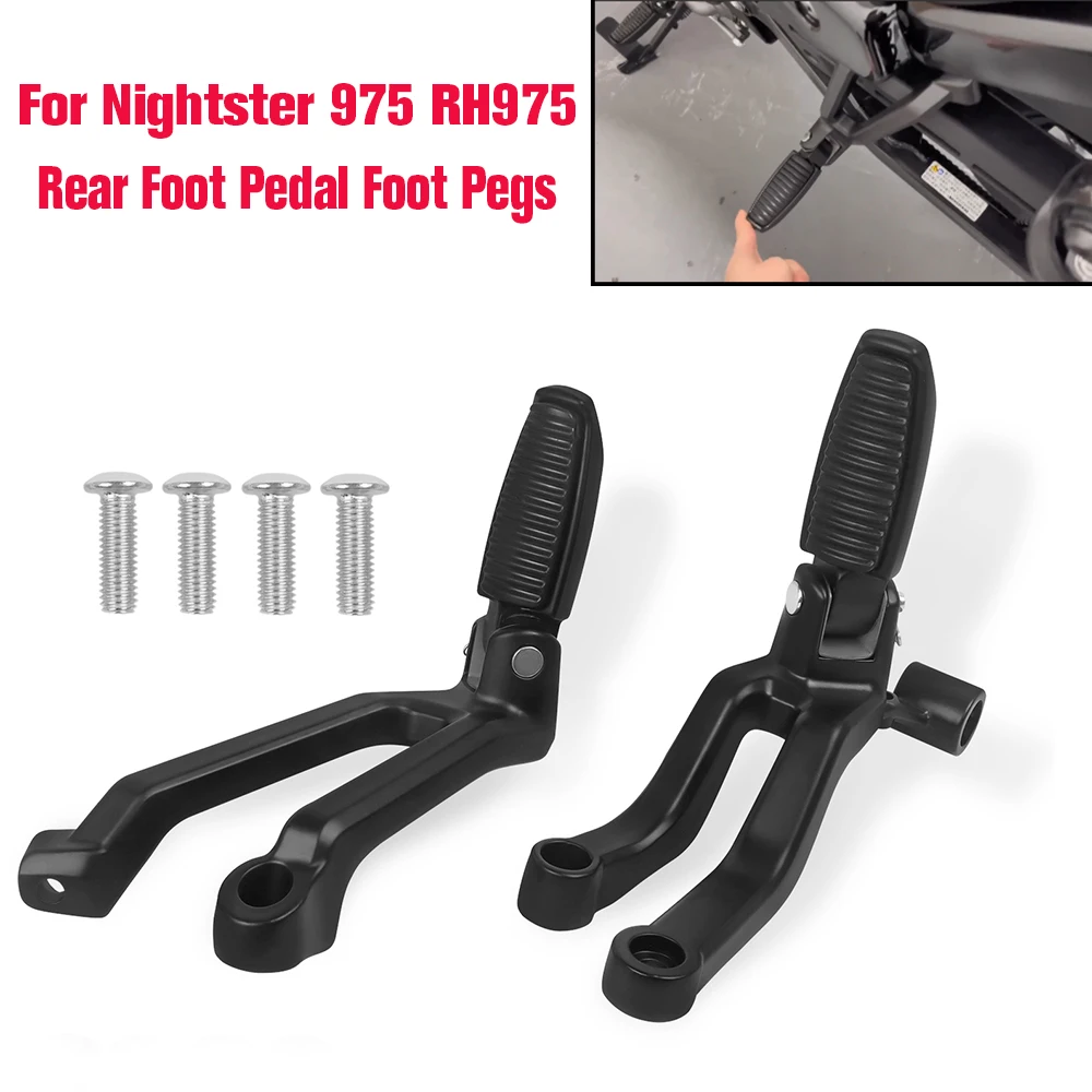 

For Nightster 975 Nightster RH975 RH 975 22-23 Passenger Adjustable Rearsets Footpeg Footrest Mount Peg Kit Foot Pedal Foot Pegs