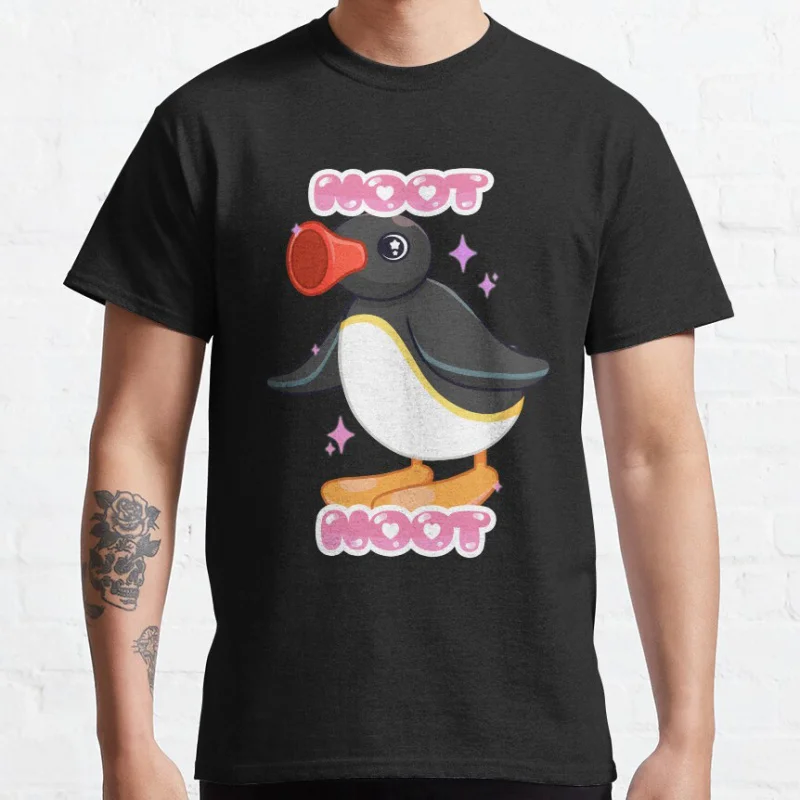 

Kawaii Pingu Noot Noot - Funny Animals meme gift T shirt for men Large size Tops S-6XL 100% cotton printed Clothes