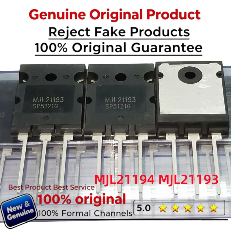 5-10-20pair 100% New Original MJL21193G MJL21194G  MJL21193 MJL21194 High Power Tube Audio Paired TO-264