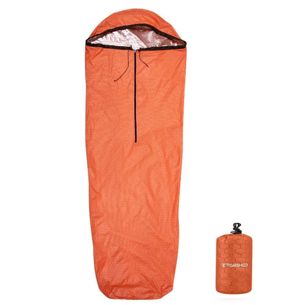 

Camping Emergency Sleeping Bag Lightweight Waterproof Heat Reflective Thermal Sleeping Bag Survival Gear for Outdoor Adventure