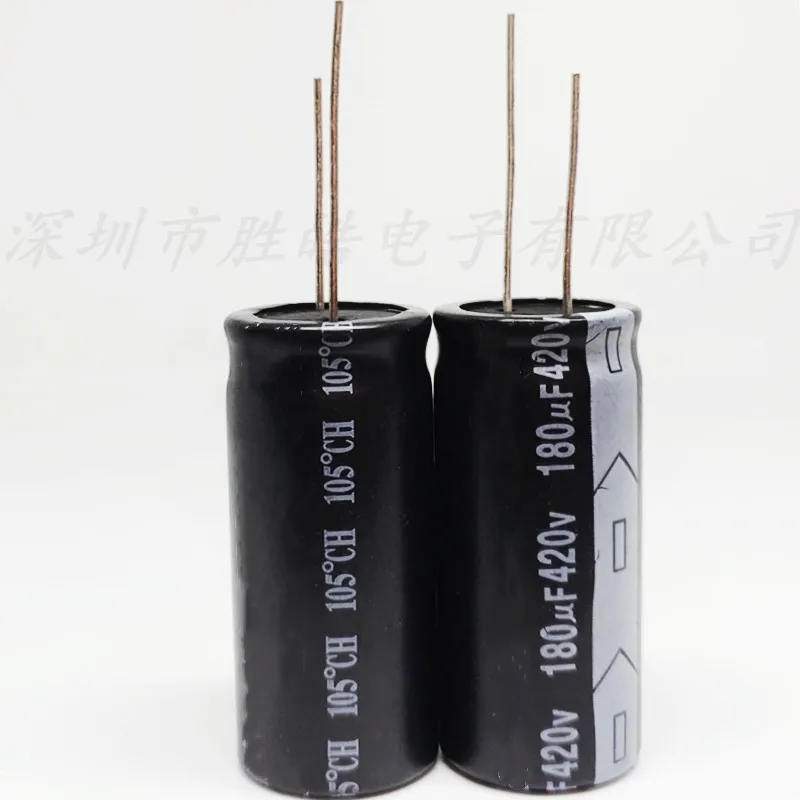 (1PCS)  420v180uf  Aluminum Electrolytic Capacitors  Premium Straight Plug   Volume：18X45  High Quality