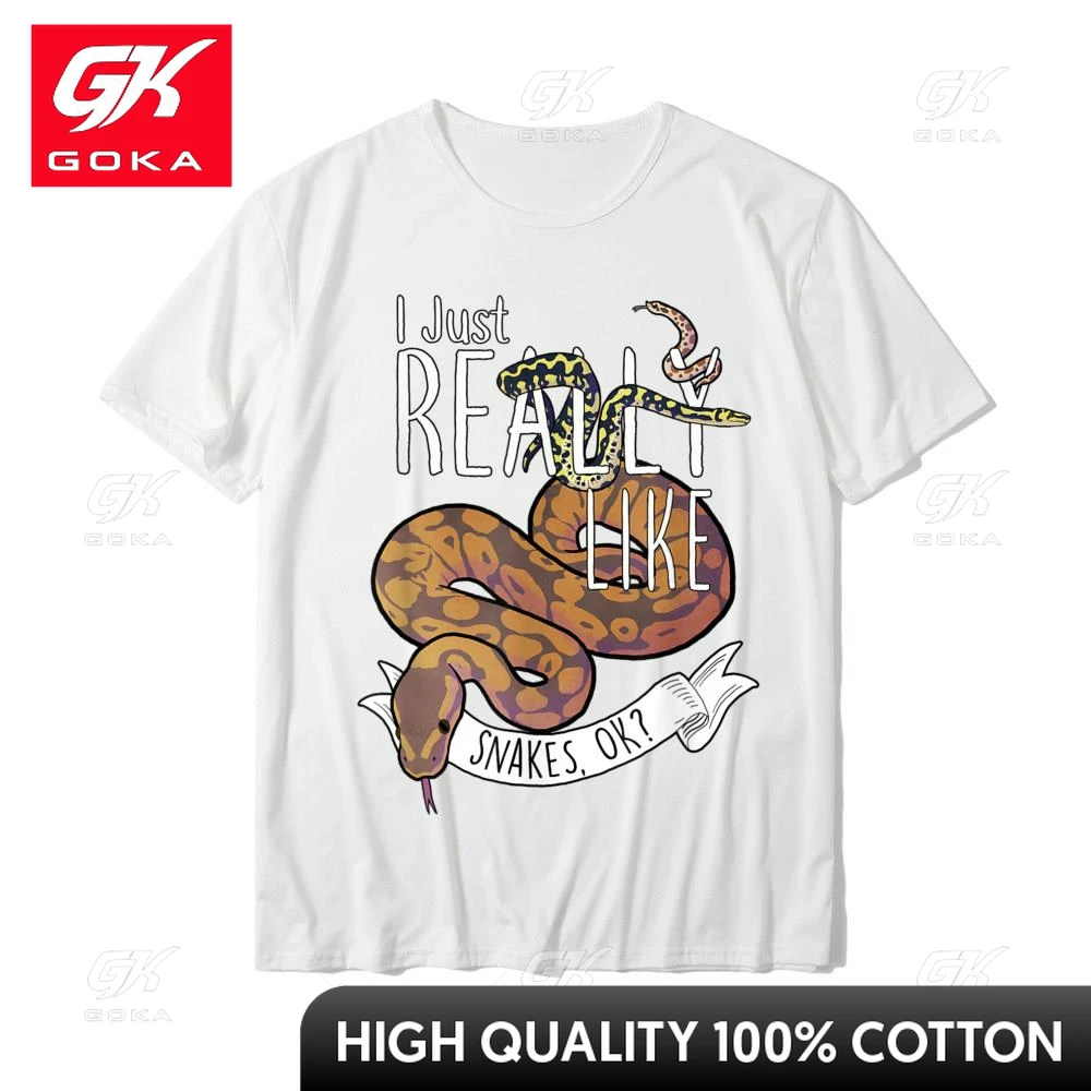 Funny Snakes with Ball Python Hognose Snake Carpet Jungle Tshirts for Men 2023 Cheap Fashionable Cotton Men Tops Tees