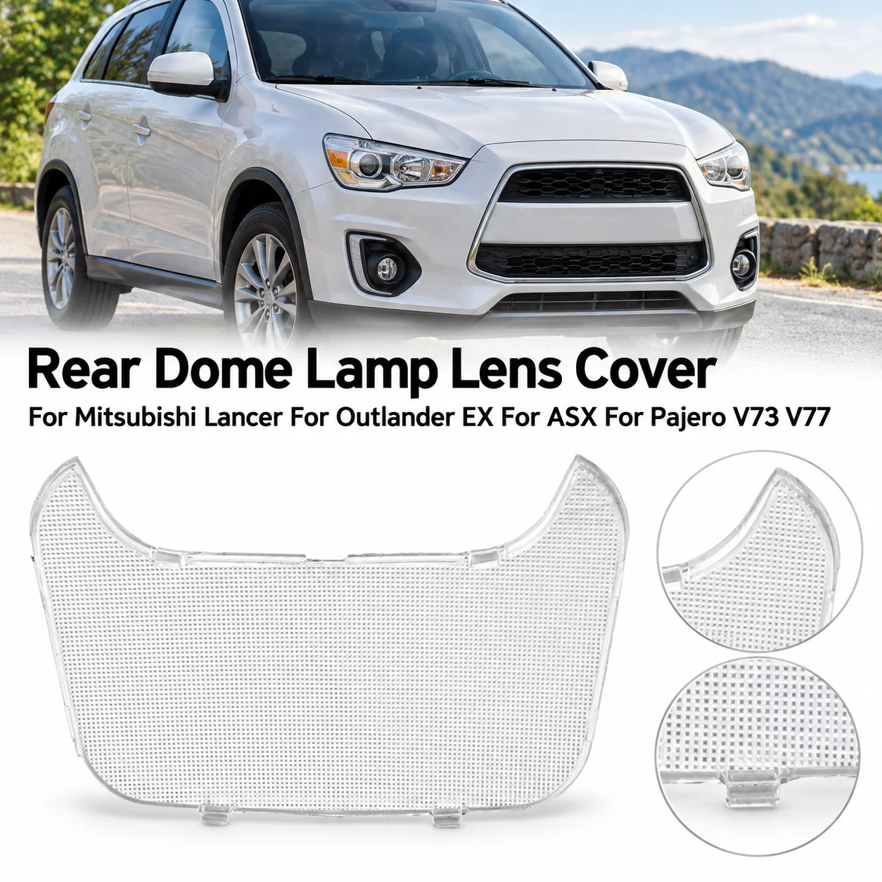 Plastic Rear Dome Lamp Lens Cover MR250712 For Mitsubishi Lancer For Outlander EX For ASX For Pajero V73 V77 Interior Light