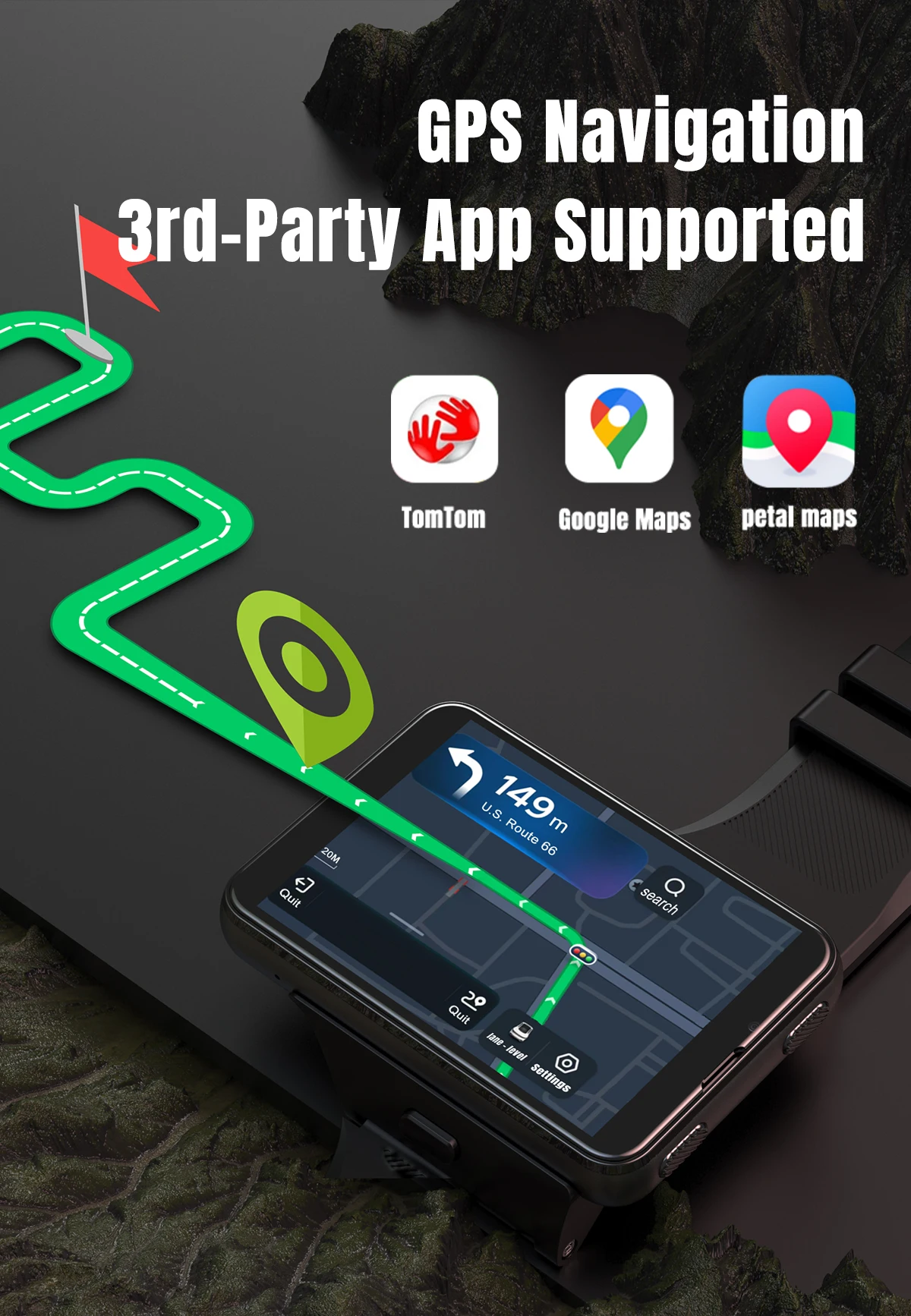 Factory S999 4G ساعة ذكية أندرويد 11 OS 2.88 "شاشة 2MP/8MP كاميرا مزدوجة 4GB RAM 64GB ROM 2300mAh الرجال Smartwatch النساء على مدار الساعة