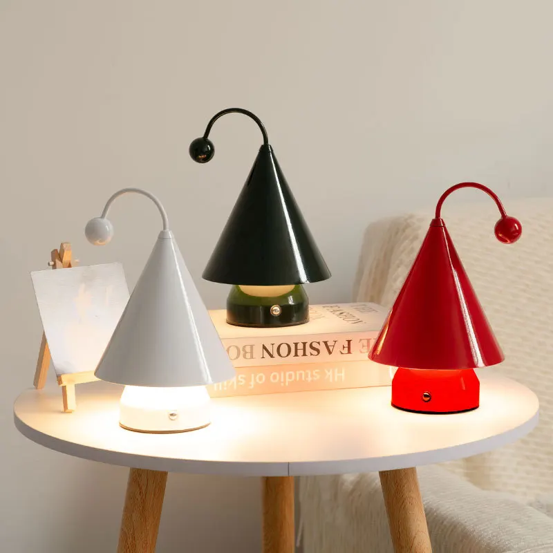 New Decorative Desk Lamps Creative Christmas Tree Rechargeable Dimmable Ambient Lights Modern  Simple Night Lights Birthday Gift