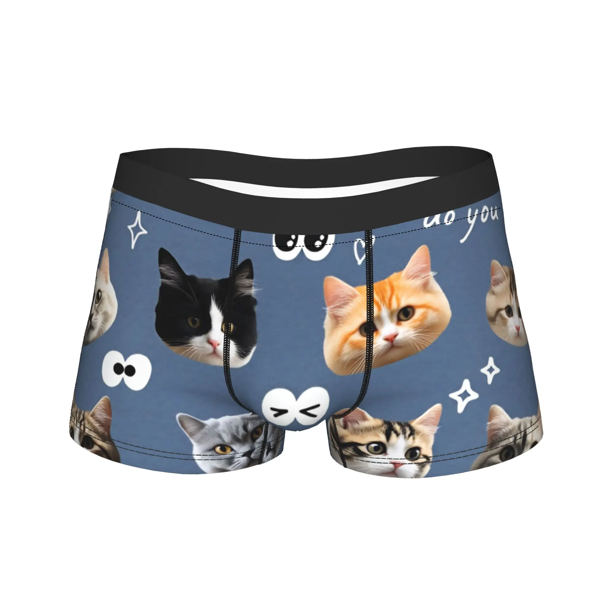 

Бесшовные трусы с принтом кошек, боксеры, горячая распродажа, мужские трусы, удобные шорты, трусы-брифы, подарок на день рождения