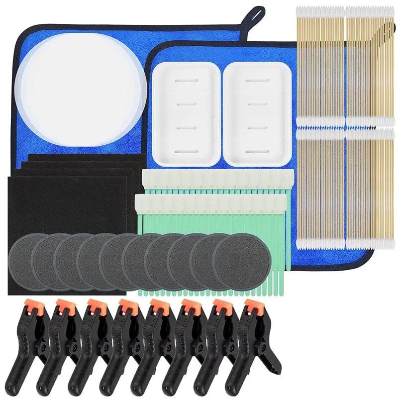 

Набор для чистки и выравнивания карт ALIM-Card Care Clean Kit, 8-в-1, с фиксирующим держателем и пенопластом EVA