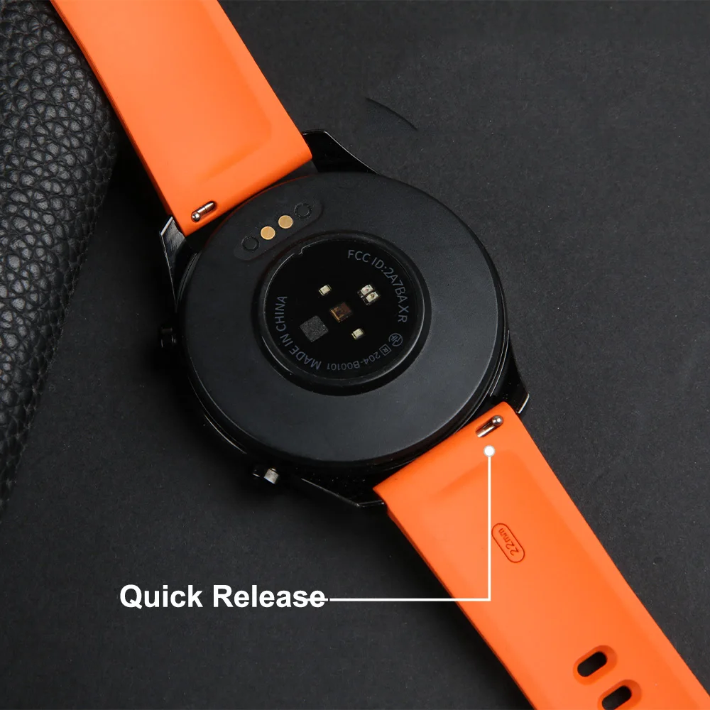 22MM Watch Strap For Garmin Forerunner 745 255 965 265 VENU 2 Fluororubber Band For Xiaomi Watch S3 S2 S1 Pro Mi Watch Color 2 image 3