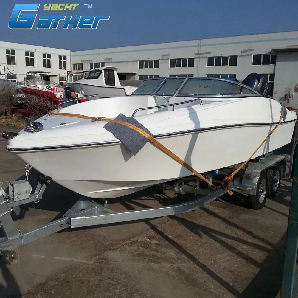 20ft Galvanized Marine Boat Transport Trailer Anti Corrosion Heavy Duty Towing Frame For Yacht Speed Watercraft