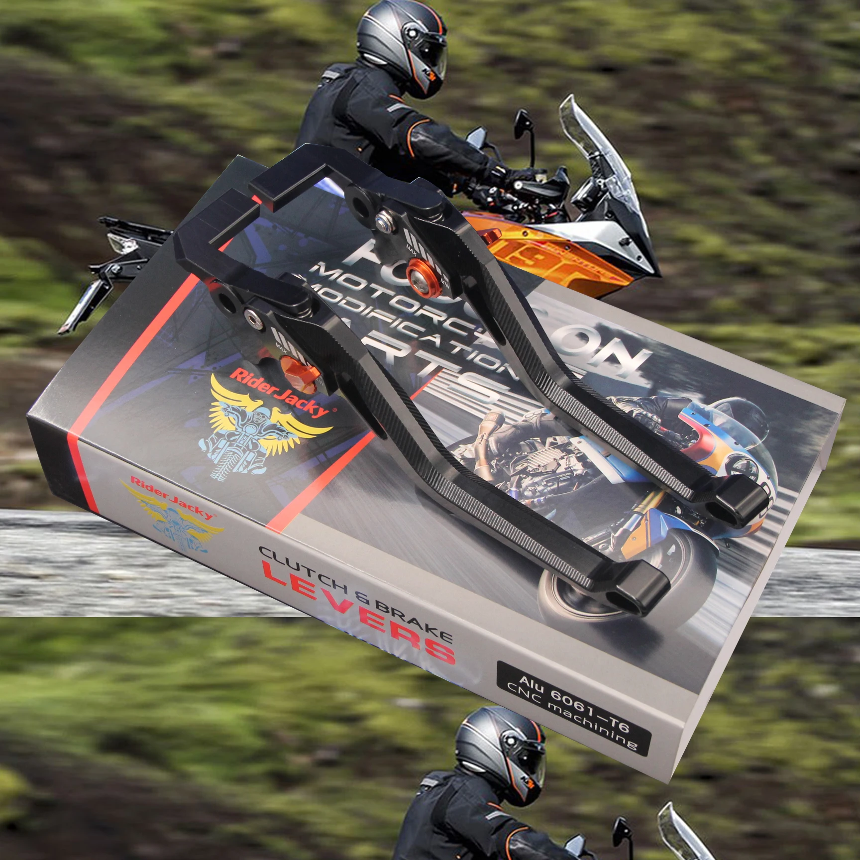 

For KTM 1190 Adventure/R 2013-2016 (2014 2015) Adjustable 3D Rhombus Hollow Long Motorcycle Brake Clutch Levers