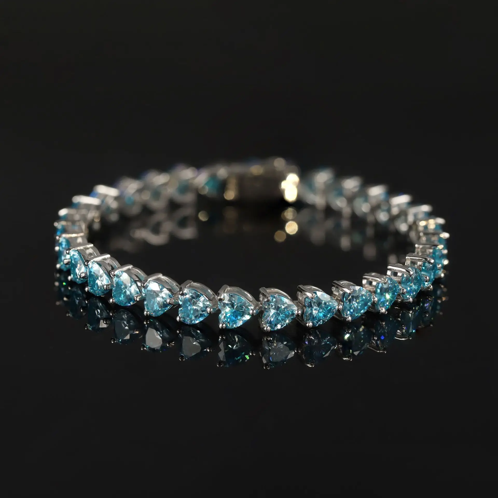 Luxury 4mm 5mm Moissanite Tennis Bracelet S925 Sterling Silver Iced Out Sparkly Diamond Chain Fine Jewelry for Women