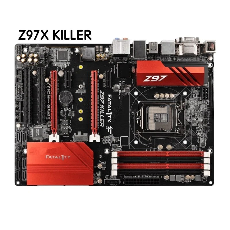 

Материнская плата для ASROCK Fatal1ty Z97 KILLER, материнская плата LGA 1150 DDR3 100% протестирована нормально полностью работает, бесплатная доставка