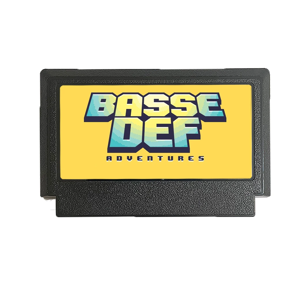 Basse Def Adventures - A Brand NEW 60 Pin FC Famicom Game Cartridge For Nintendo Family Computer Game Console