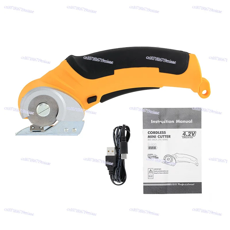 

Electric Scissors Cordless/Leather/Cloth Sewing Hand Held Alloy Head Cutting Multifunction Electric Round Knife Cutting Tool New