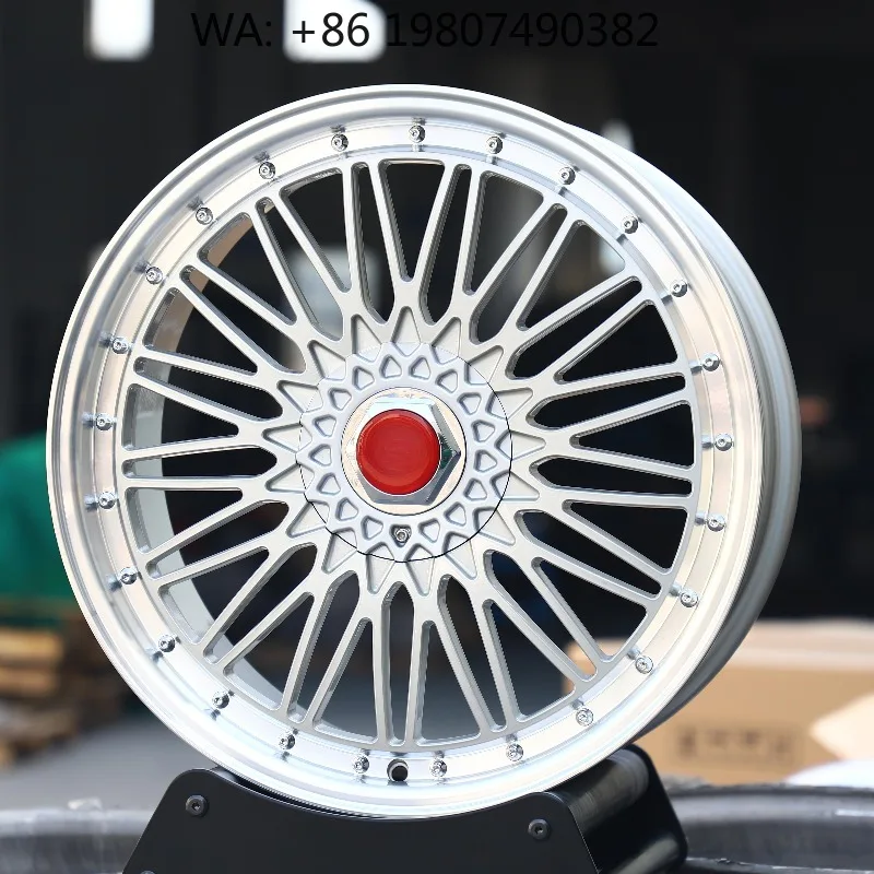 18-26 Inch Silver Lightweight Deep Dish Forged Wheels 5x112 PCD Premium Alloy Rims for Track Racing Car Upgrade Refit