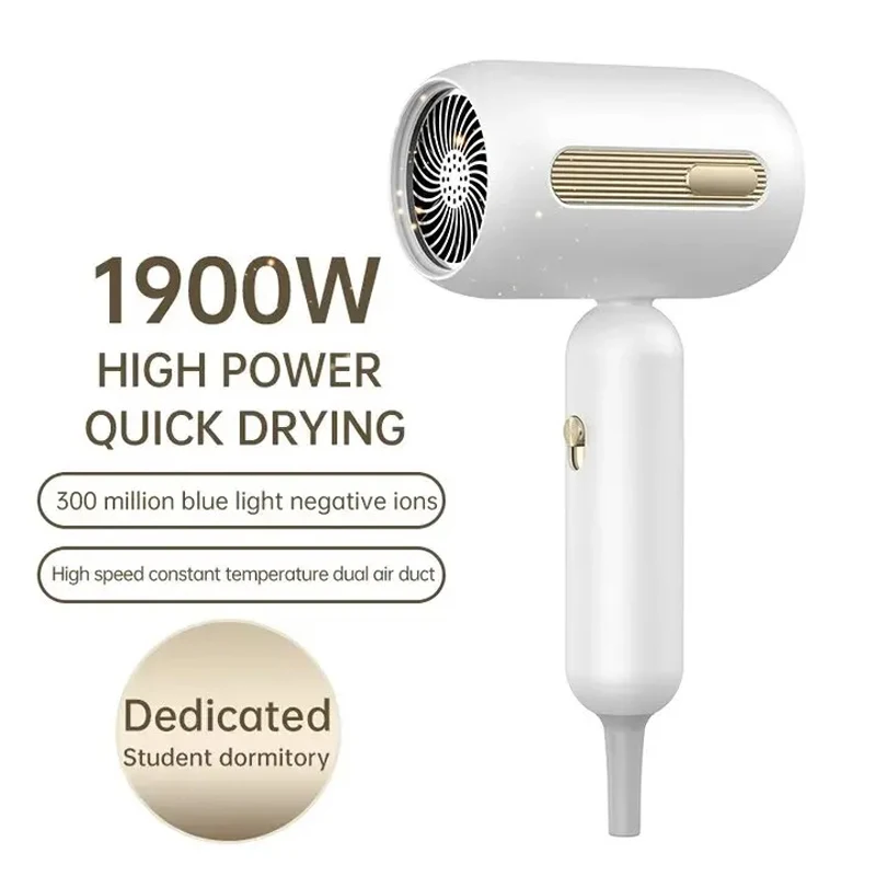 Mini Hair Dryer 220V/110V,High Speed,Salon Air Blower,Low Noise,Professional Hair Care Quick Dry Negative Ions for Travel