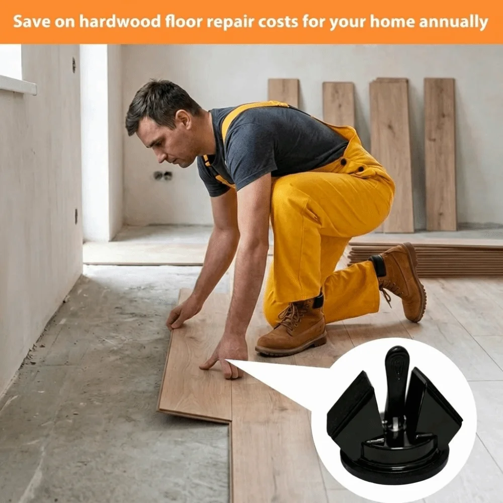 Portable Tile Suction Cup Lifter Suction Cup 45 Degree Floor Gap Fixer Tool with Rubber Hammer Repair Kit Tile Leveling Tool