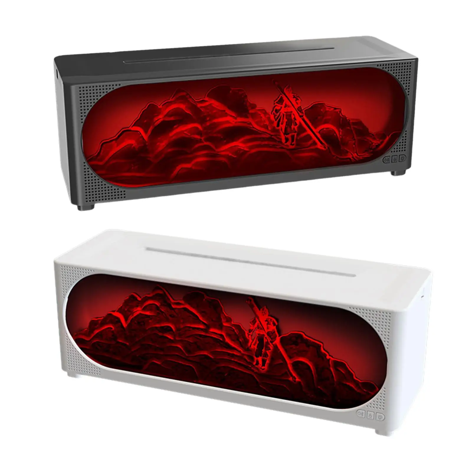 Fireplace Flame Essential Oil Diffuser Humidifier Quiet for SPA Indoor Yoga