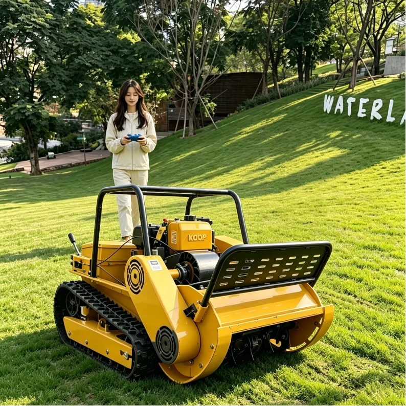 Customized Lawn Mower Solid Chassis Good Heat Dissipation Performance For Villa Yard And Orchard Grass Trimming
