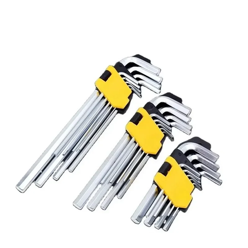 Factory DirectMechanic Tools Classic 9pcs Hex Key Wrench Set L And Extra L Allen Wrench