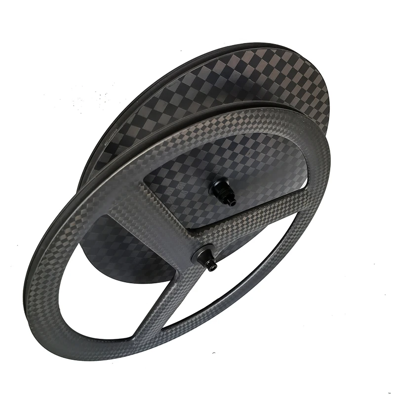 700C 3 Spokes/Disc Wheel Carbon Fiber Bicycle Wheel for Enhanced Riding Experience