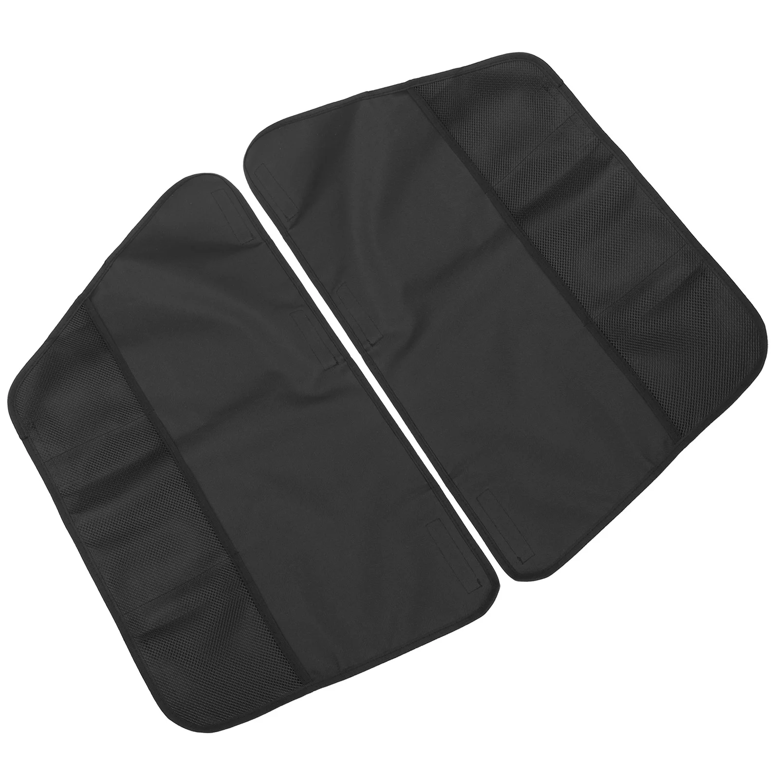 

2 Pcs Baby Car Mat Door Cover Scratch Resistant Guard Accessories Dog Protector Cushion Black