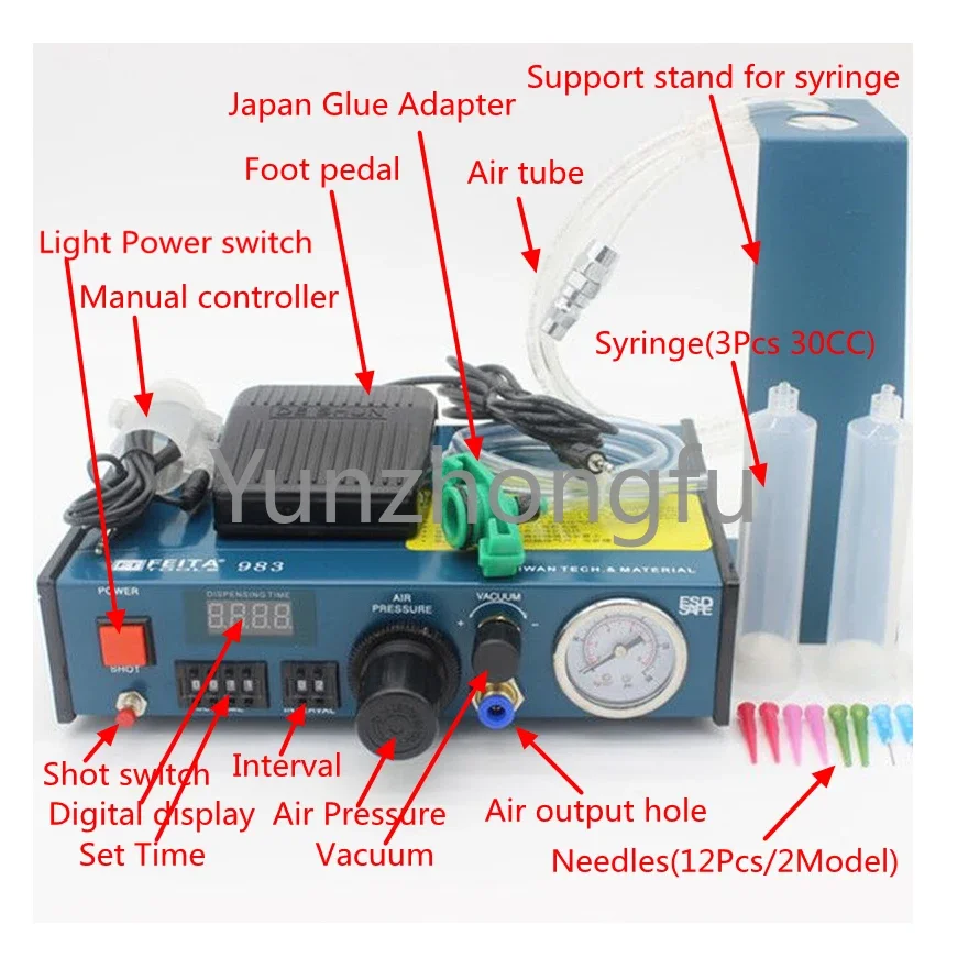 Intelligent Automatic Glue Dispenser,full-auto Adhesive Glue Dispenser Machine for PVC Labels& Stickers