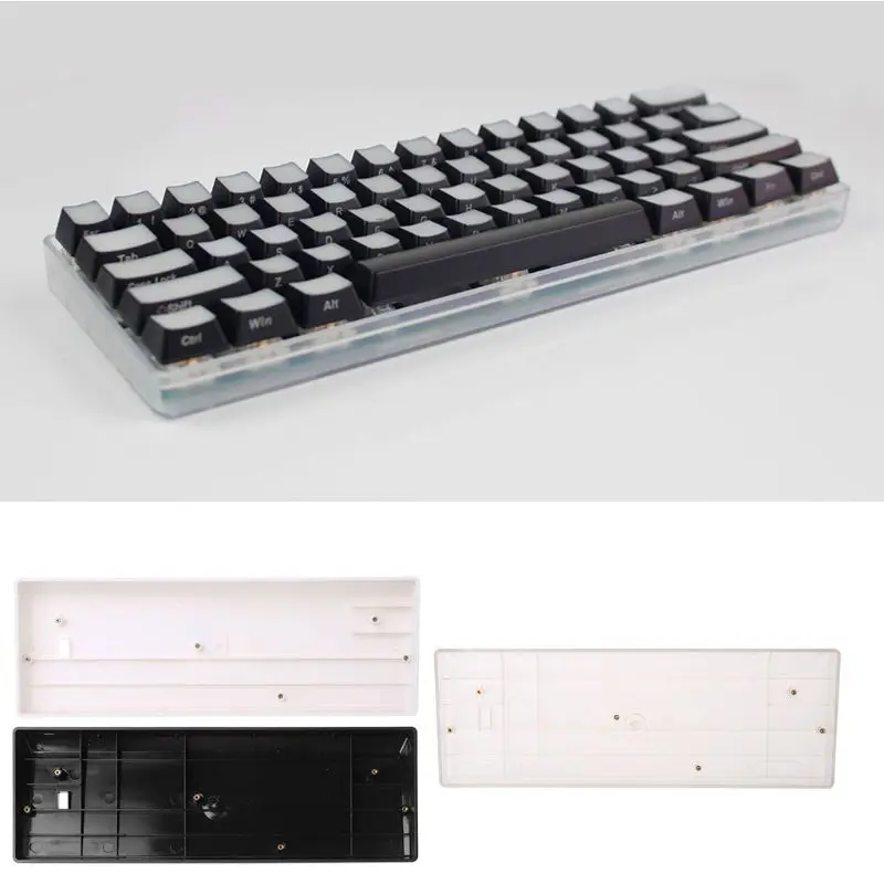 2022 New GH60 Compact Keyboard Base Seat 60% Keyboard Poker2 Plastic Frame Case