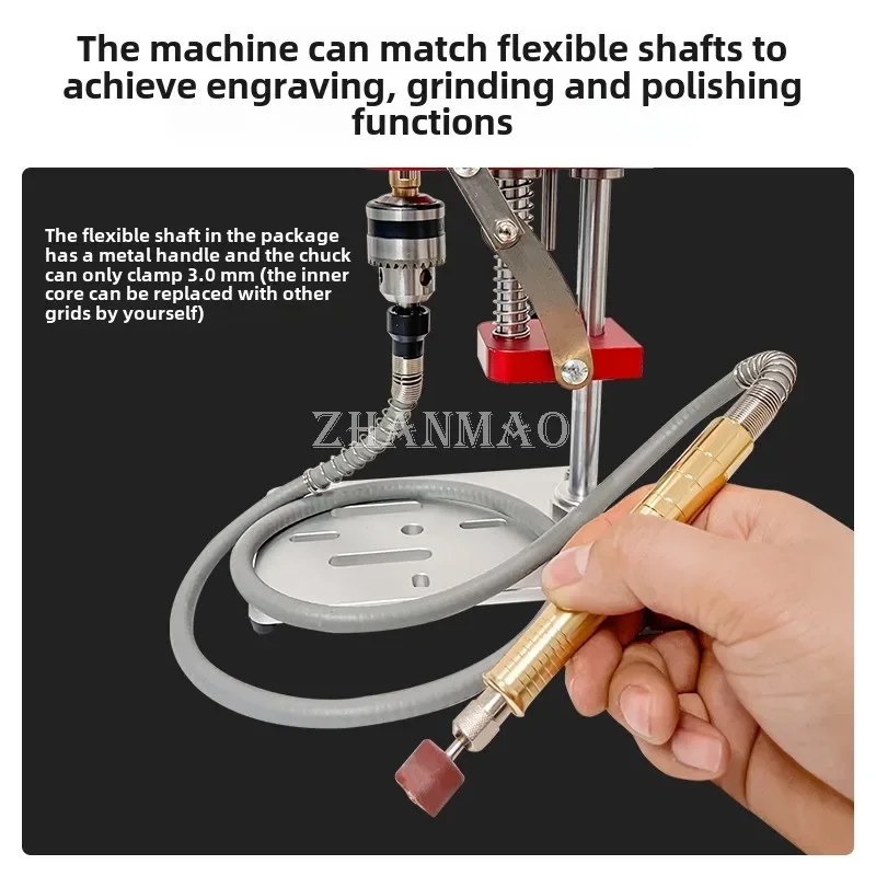 Micro Desktop Variable Speed DC Metal Jade Polishing Drilling Precision Electric Drill Drill Press Power Tools