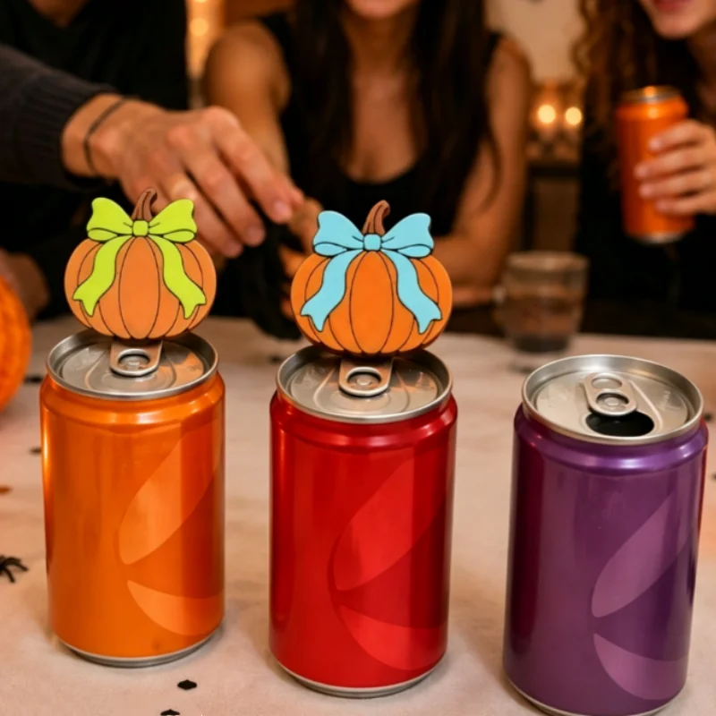 Pumpkin & Ghost Soda Can Opener, Easy Pull Tab Remover For Beer Pop Cans, Fun Table Decor, Reusable Holiday Drink Tool
