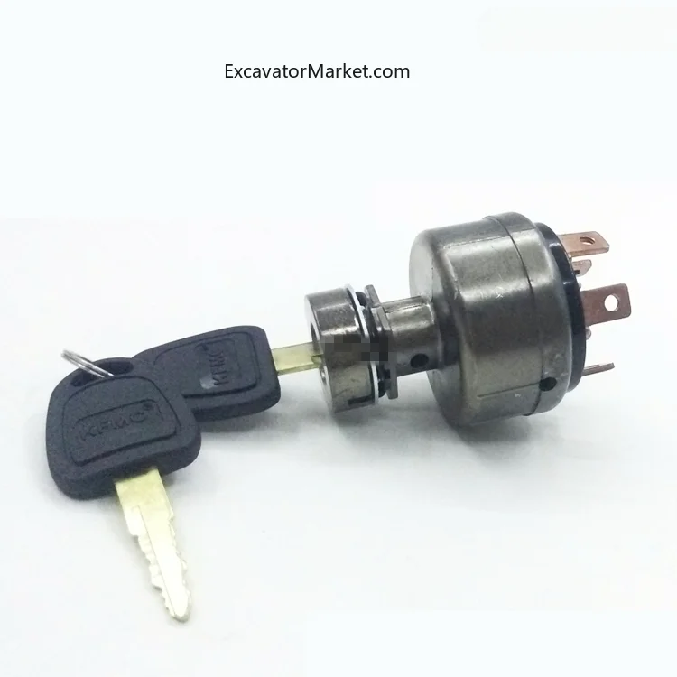 For Daewoo Doosan DH220-5 225-7 300 Excavator Ignition switch electric door lock key start Excavator Accessories For excavator