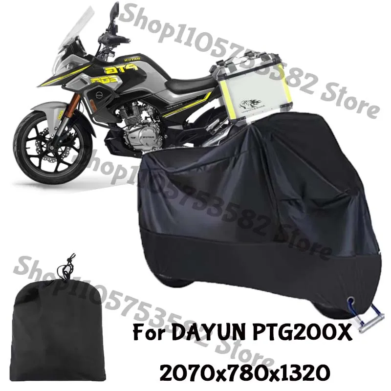 Motorcycle Full Covers For DAYUN PTG200X Car Outdoors Sun Protection Dust No Ear Thickened Oxford Clothcover Accessories