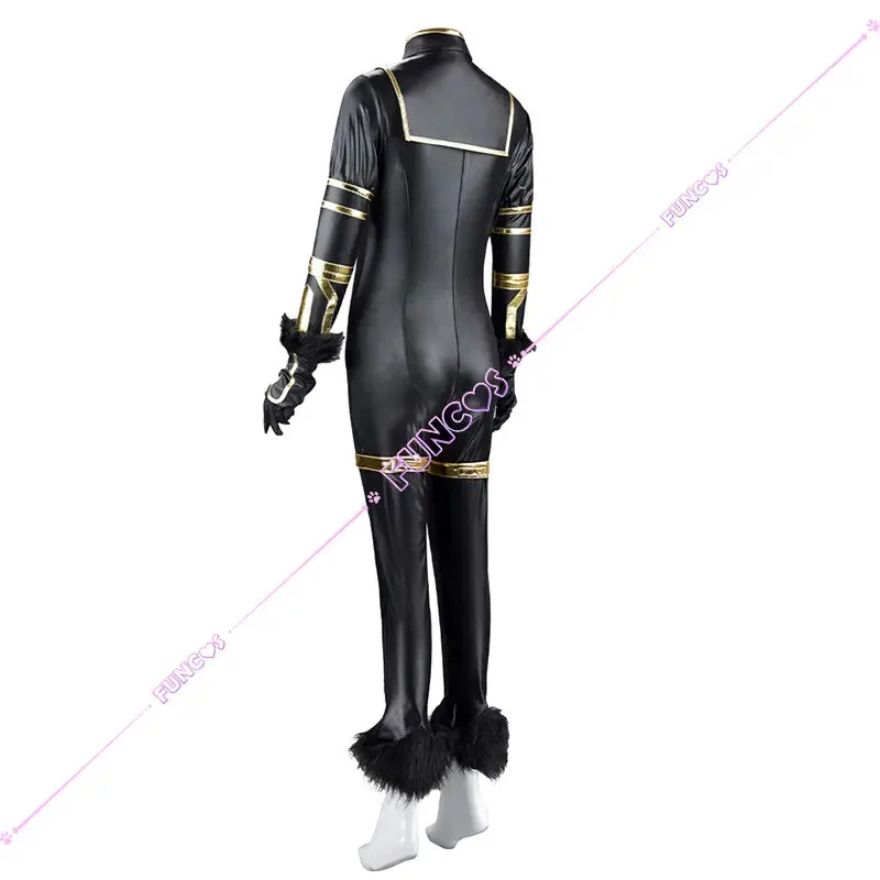 DY20 أنيمي سماحة في الظل دلتا تأثيري حلي شعر مستعار أسود موحد الظل حديقة آذان الذيل غطاء الرأس قفازات Hime قطع طويلة