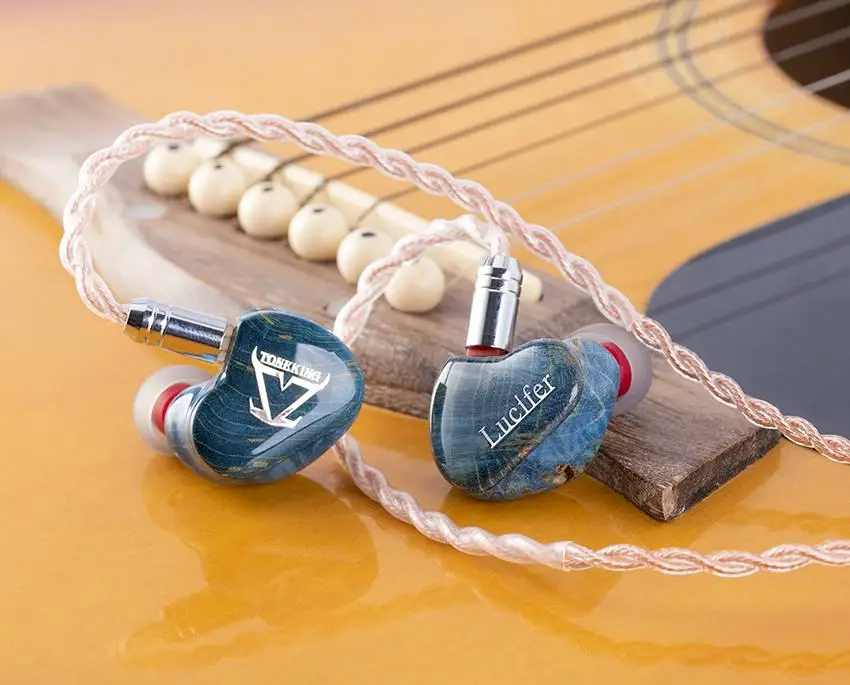 TONEKING LUCIFER Customize Diaphragm Ultimate Dynamic 3D Flagship Hifi Music Monitor Studio Audiophile Earphones Earbuds 0.78mm