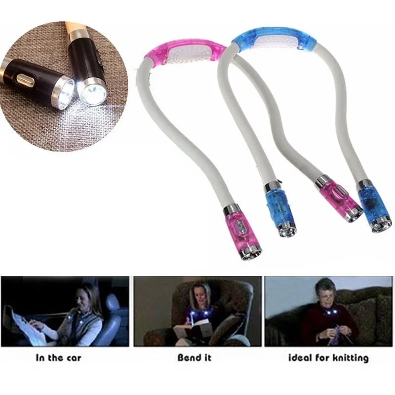 LED Portable Huglight Hands-free Flexible Book Reading Light Hug Lamp Torch Neck Mini Led Light Home Outdoor