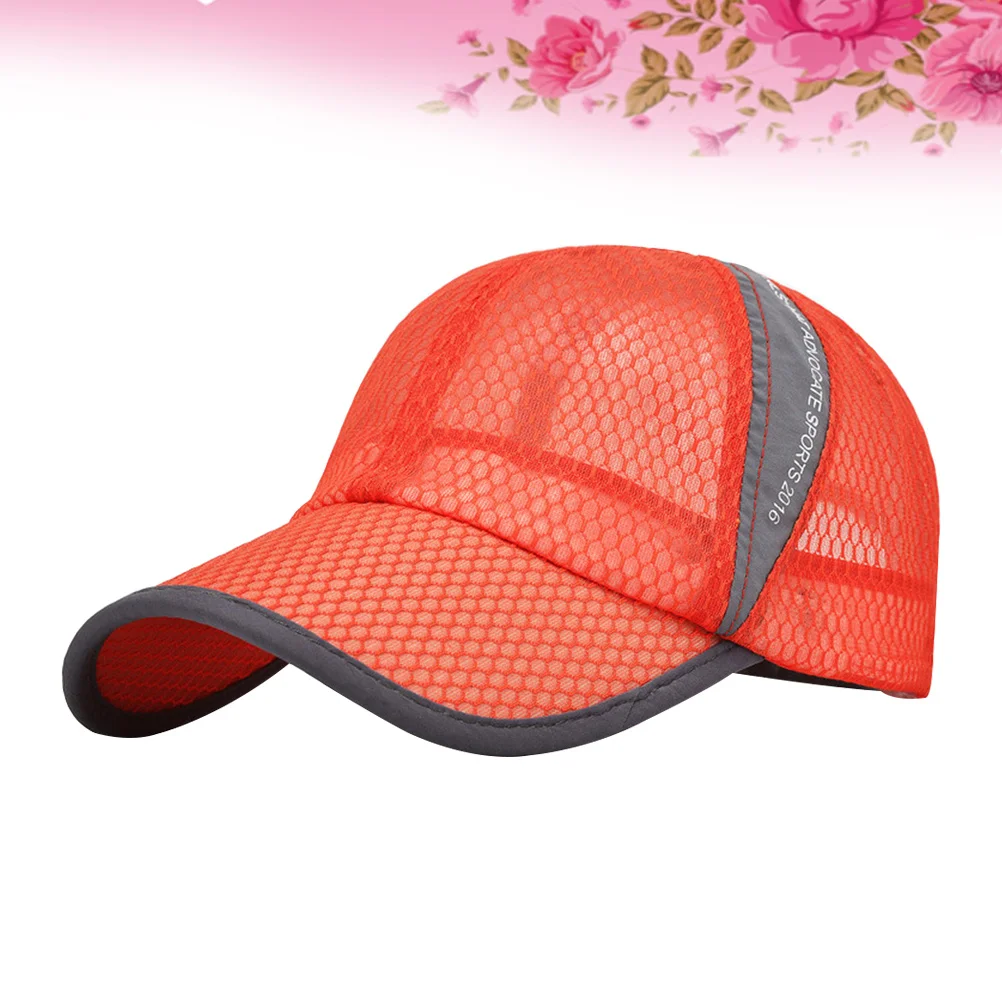 

Sun Protection Baseball Cap Men Quick Dry Outdoor Sports Mesh Hat 8Cm Brim Uv Protection Adjustable Fit For Hiking Running