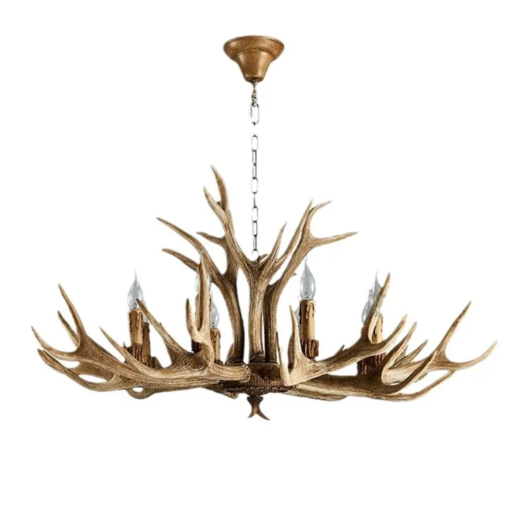 

American retro living room dining room chandelier, homestay chalet decoration chandelier