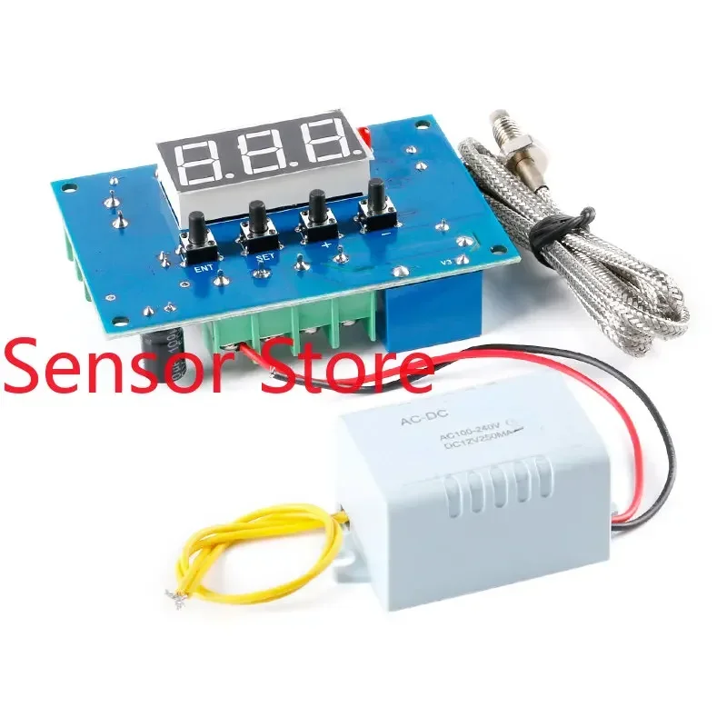 

5PCS DC12/24VAC220V High Temperature Digital Thermostat K Type Thermocouple Controller -30~999 Degrees