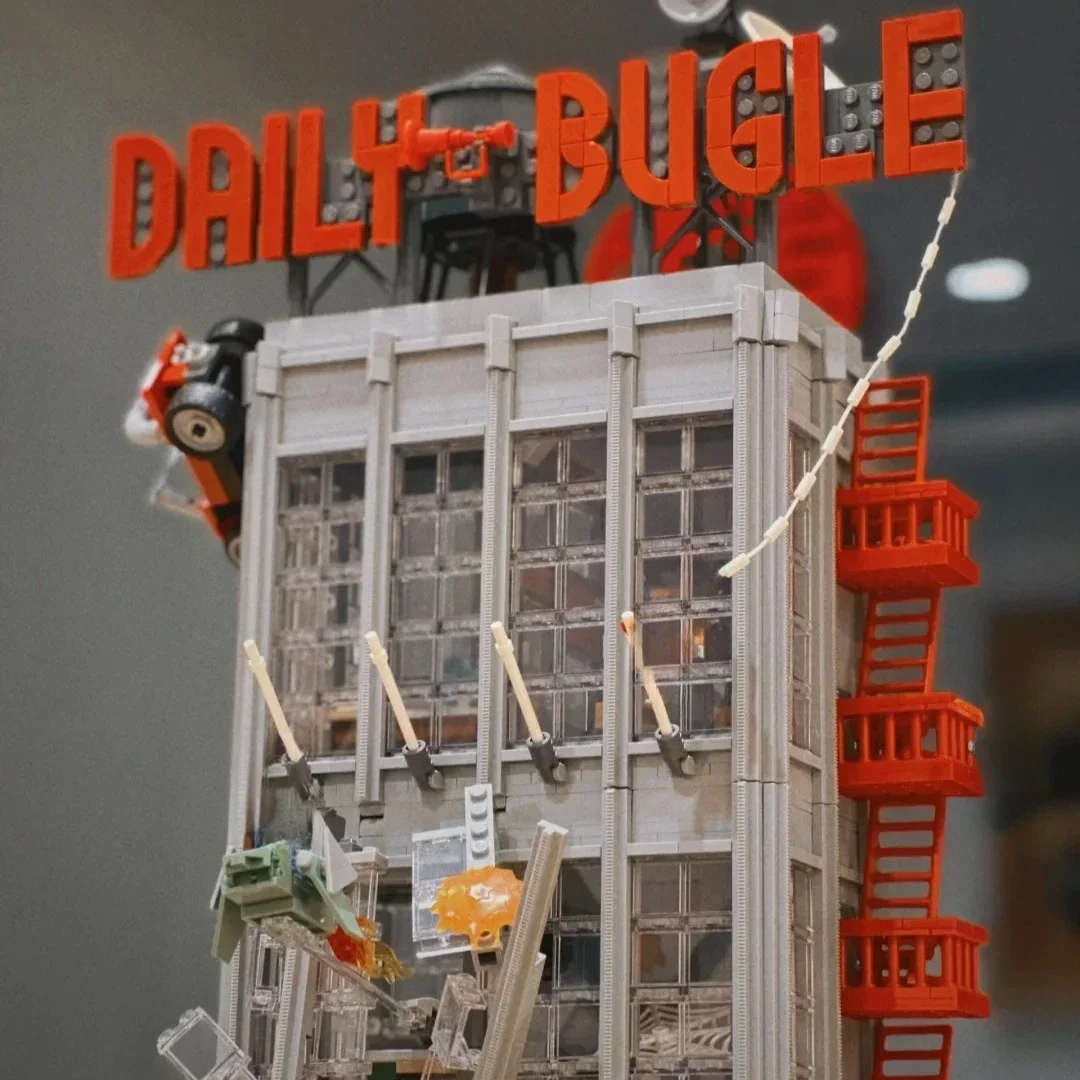 Set di articoli da costruzione per ufficio di giornali, set di anniversario, compatibile con particelle Legoed, adatto per regali di Natale 76178