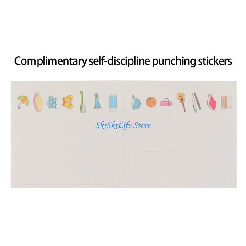 

E65E 6PCS Childrens Activity List Boards Washable Homework Manager Checklist Boards