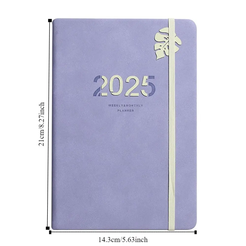 2025 Schedule Planner Notepad A5 Journal Notebook Yearly Week Planner Daily Diary Calendar Time Organizer Goals Setting Schedule