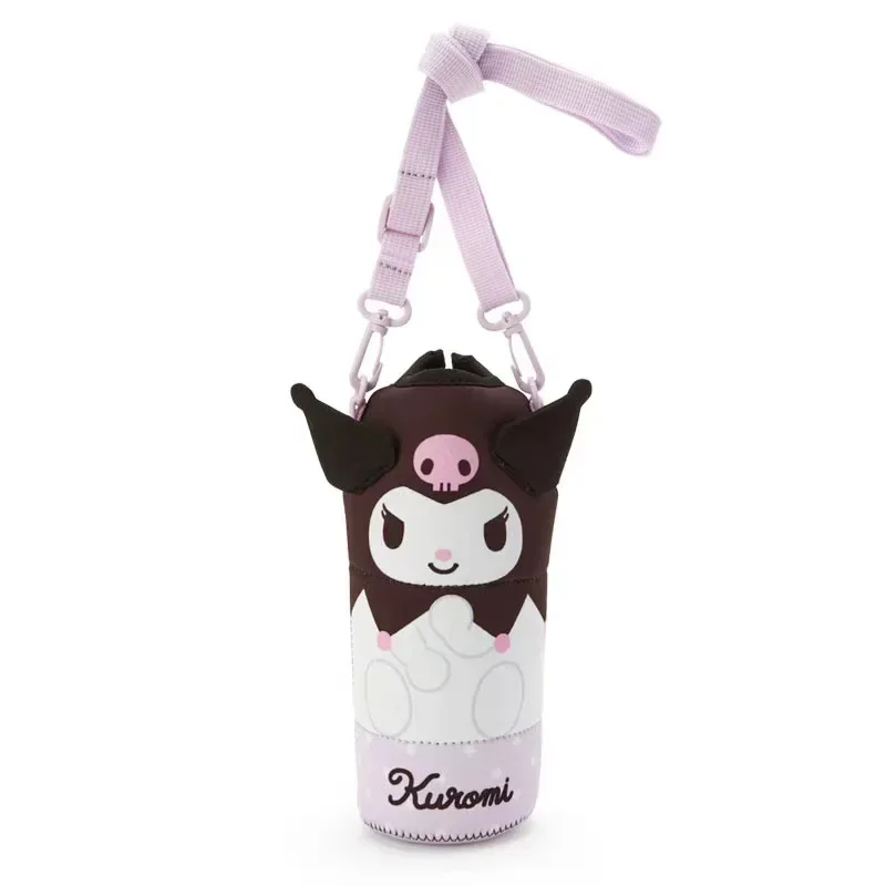 Hellos Kittys Water Cup Bag Anime Cinnamorolls Kuromis Kawaii Thing Outdoor Cylindrical Shoulder Bags Kids Girls Bag Gifts