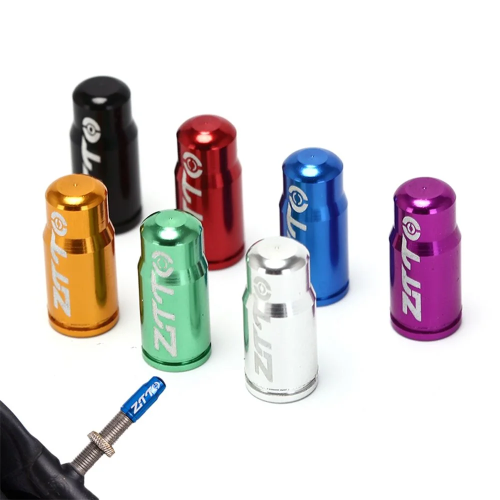 

4Pcs/Set Aluminum Alloy Bicycle Presta Valve Cap for Road MTB Bike Wheel Tire Covered Protector French Tyre Dustproof Cover