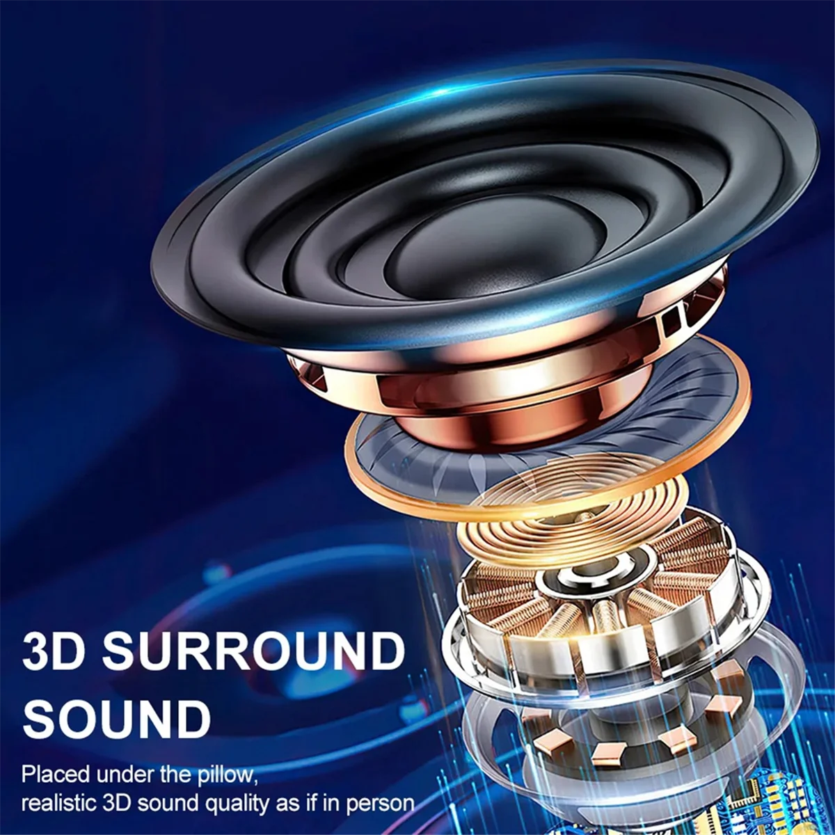 SMIEA под подушкой, Bluetooth, мини-звуковая коробка с костной проводимостью, беспроводная звуковая панель, улучшение сна, динамик с белым шумом