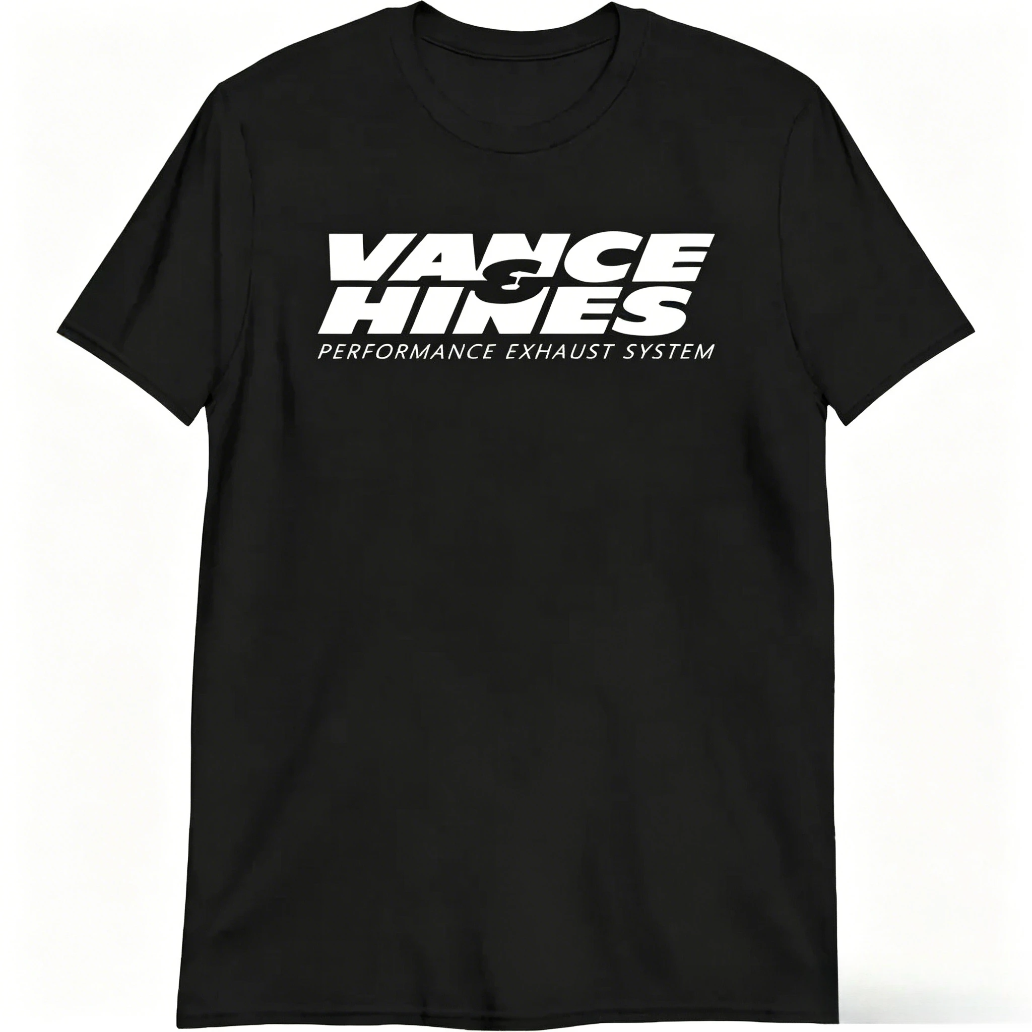 VANCE HINES Printed Fashion Man's T-SHIRT Inspired Motorcycle Racing Exhaust Systems Men T Shirt Casual Harajuku Soft Summer Tee