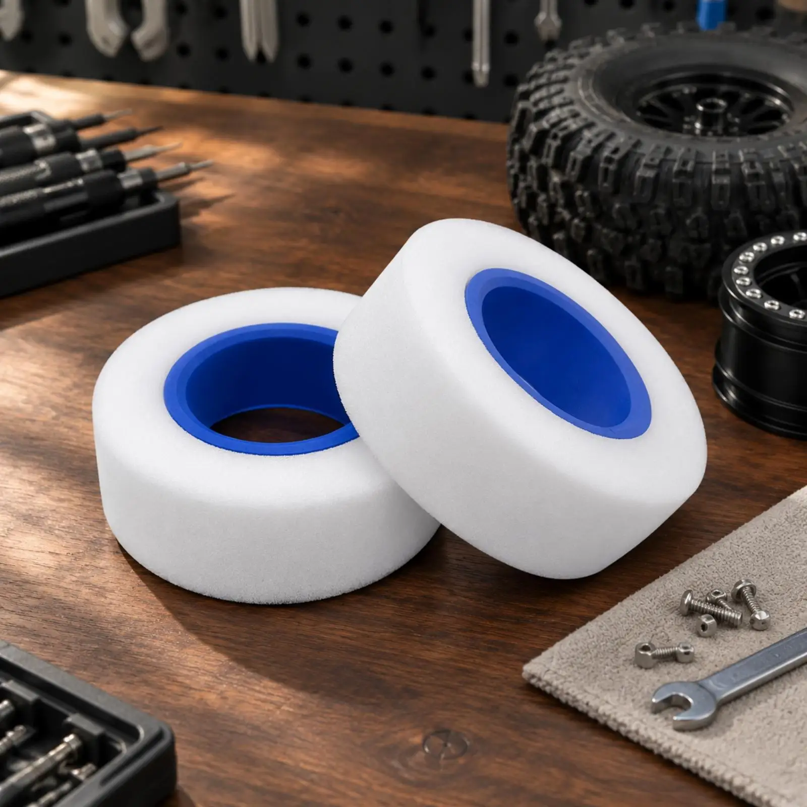 2.2-Inch Foam Tire Inserts Wear-Resistant Two-Section Foam Tire Inserts with Inner Liner Supportive Resilient