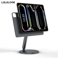 LULULOOK Magnetic Stand For iPad Pro,360° Rotation Base Adjustable Foldable Holder For iPad Pro 12.9/11 M4 iPad Air M2 5/4th