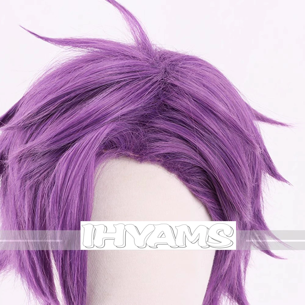 Otogari Adonis Wig Game Ensemble Stars Cosplay UNDEAD Short Men Wig Purple Hair Heat Resistant Synthetic