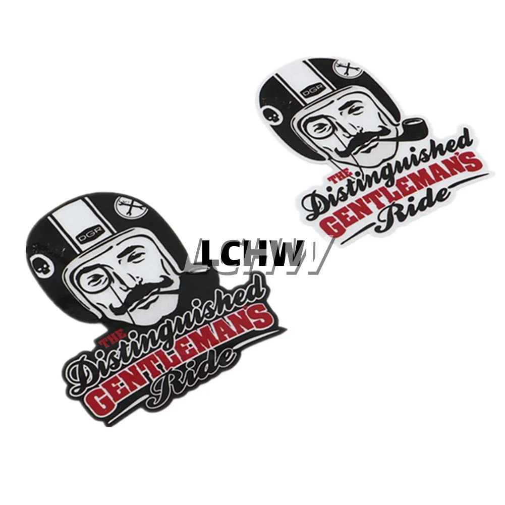 Car Stickers for Distinguished Gentlemans Ride Cafe Motorbike Helmet Auto Body Tail Window Decals Reflective